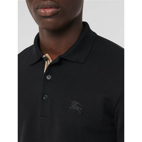 burberry long sleeve polo men's.